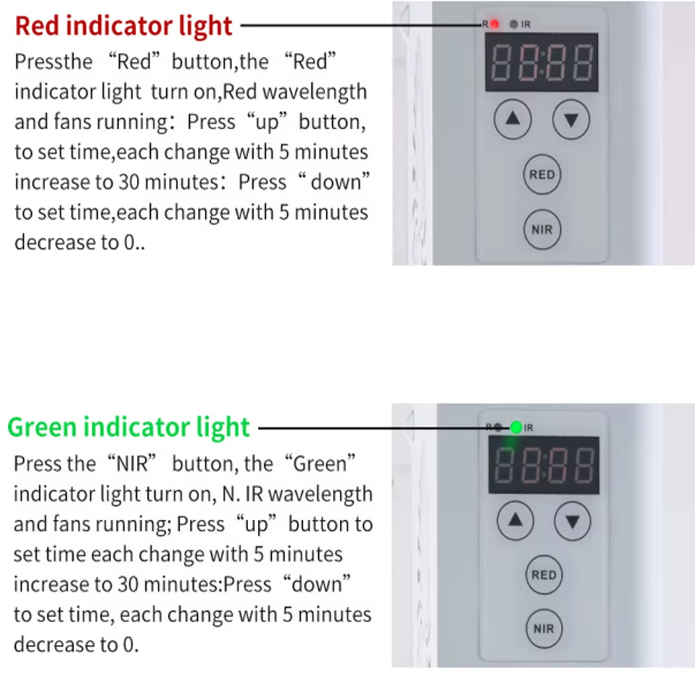 Ag-Pro2000 Red Light Therapy Panel 630Nm 660Nm 810Nm 830Nm 850Nm near Infrared Lamp LED Beauty Device Full Body, Red Light LED